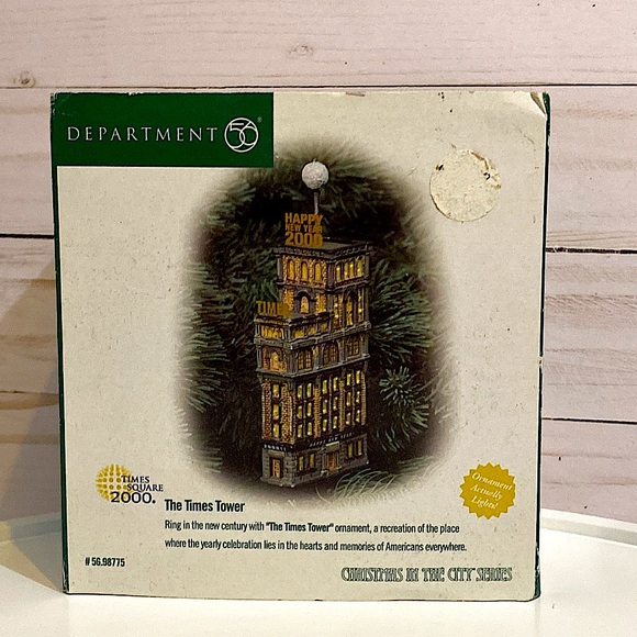 DEPARTMENT 56 - Times Tower Ornament – Classic Ornament Series –Heritage Village - Picture 9 of 10